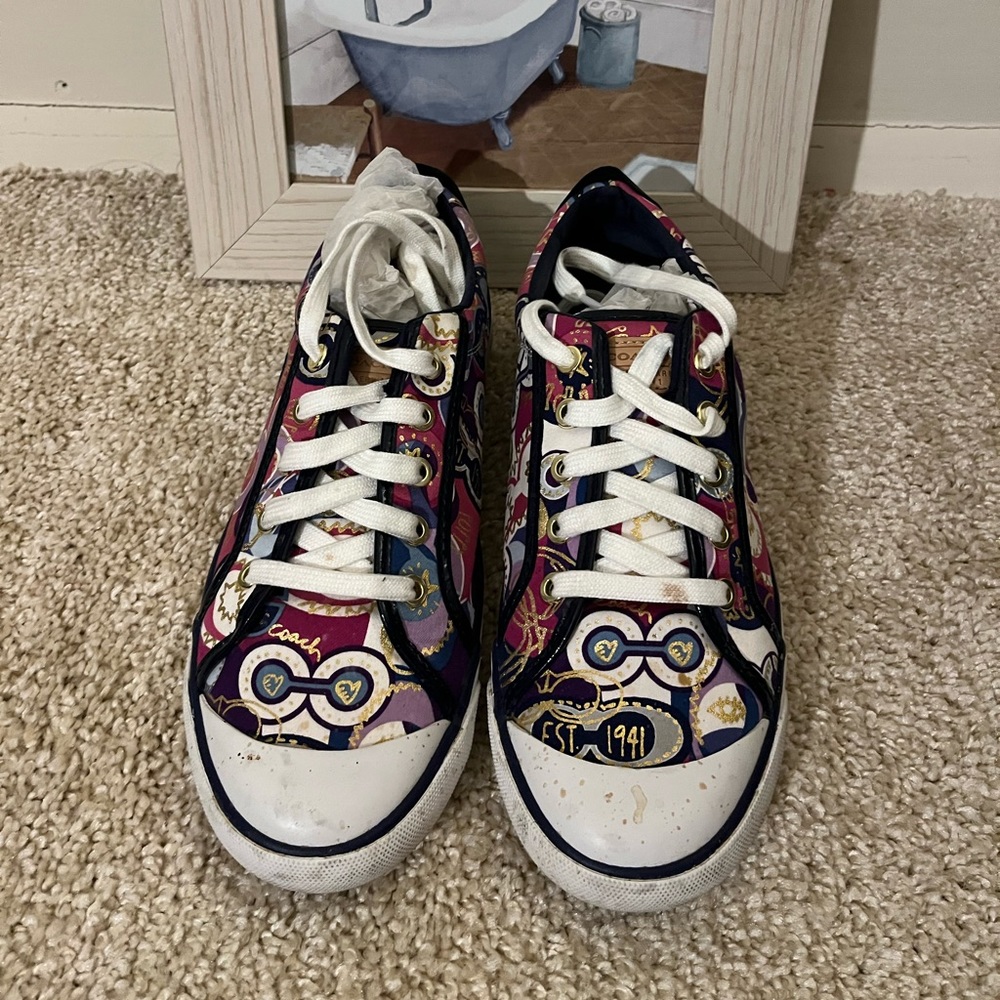 Multi colored Coach sneaker